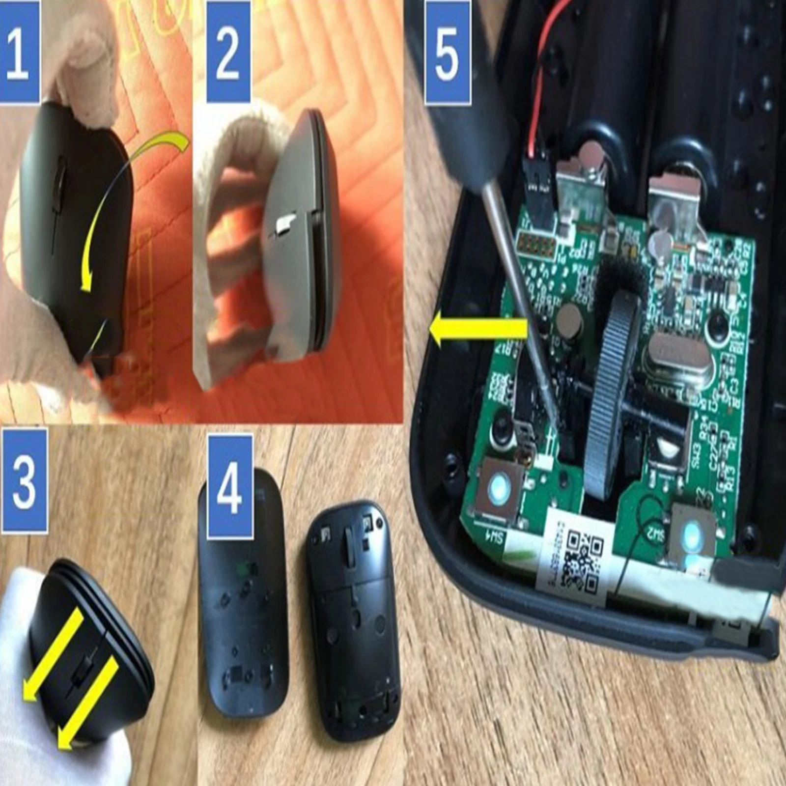 1pc substituição mouse roda rolagem mouse suave para microsoft designer bluetooth mouse 4.0 kit de reparo