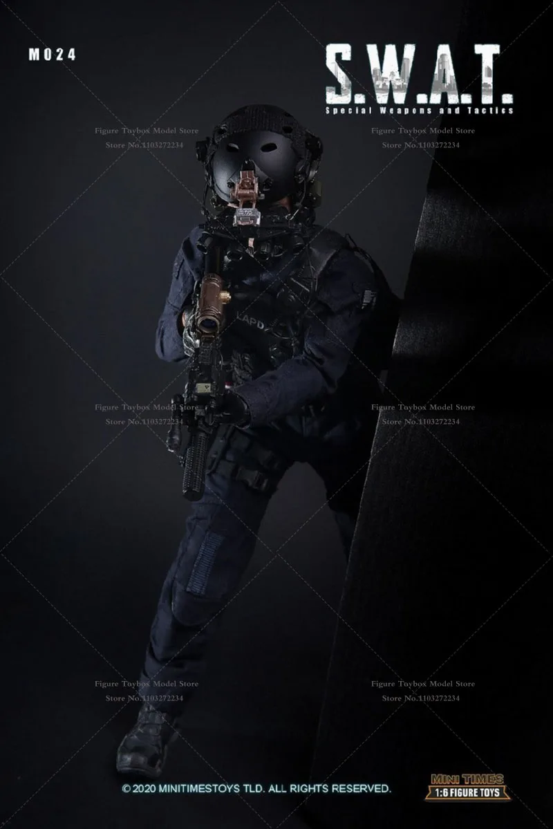 Minitimes Toys-Modèle de soldat mobile, simulation de police SWAT, mini figurine d'action militaire, ensemble complet, M024, 12 ", échelle 1/6, GérGifts