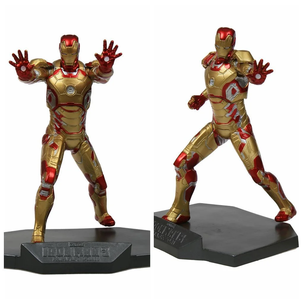 Iron Man Statue 3 MK42 Boxed Scene Movie Ornament Marvel Figure