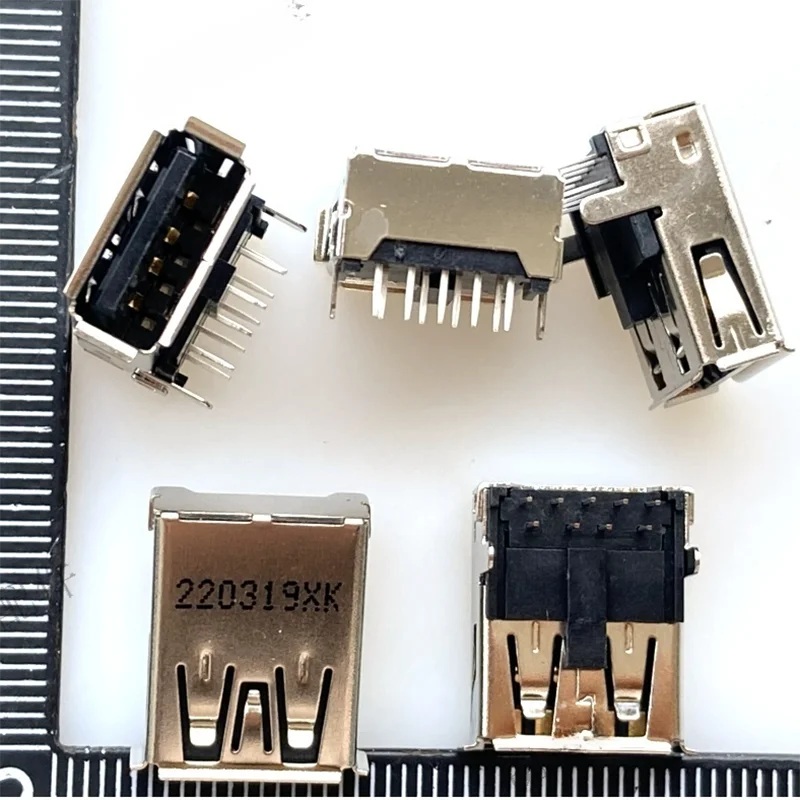 1 шт. USB 3.0 гнездовой разъем 9P высокий A гнездо 90 градусов прямая вставка высокоскоростной интерфейсный разъем USB-порт для зарядки