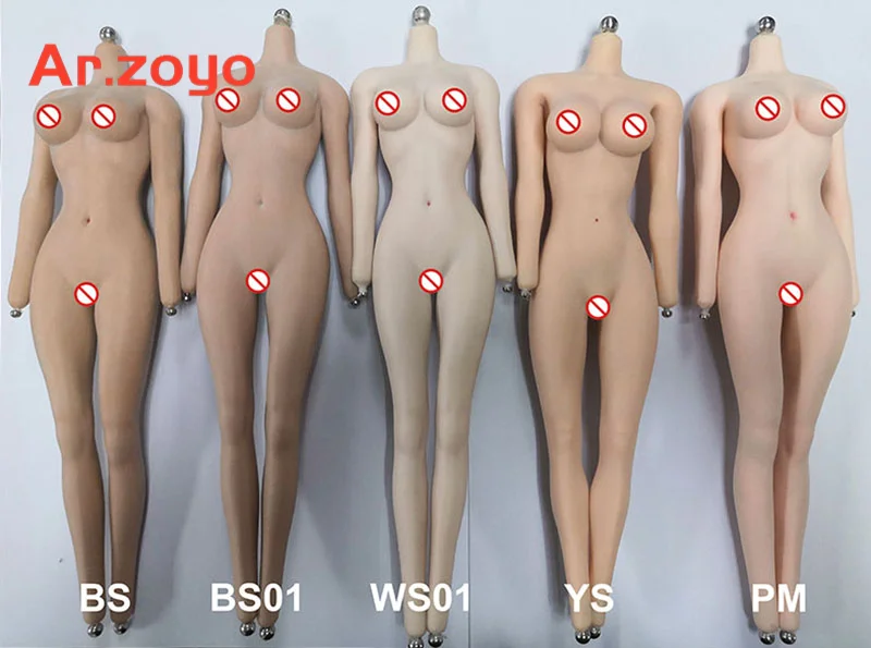 JIAOU DOLL 1/6 Super-Flexible Body Loli Girl Mid Bust Seamless Body JOQ-15C Female Pink/Pale/Suntan Action Figure Toy