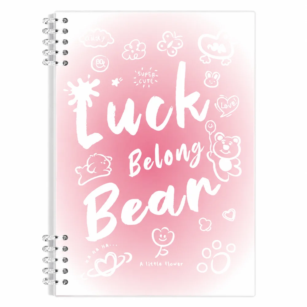 Multi-functional A5/B5 Loose-leaf Notebook Gradient Color Detachable Binder Journal No-Burr Ring Binder Notebook Studnets