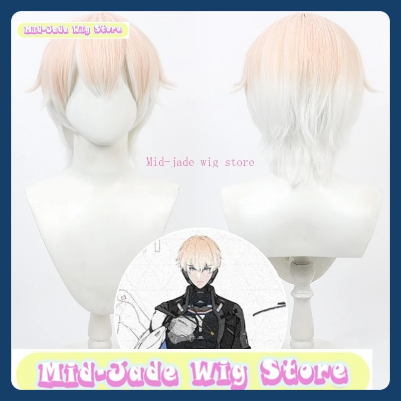 ミッドジェイドウィッグストア罰グレーレイヴンリーハイパーリアルコスプレウィッグアニメゲームロールプレイング人工毛衣装小道具