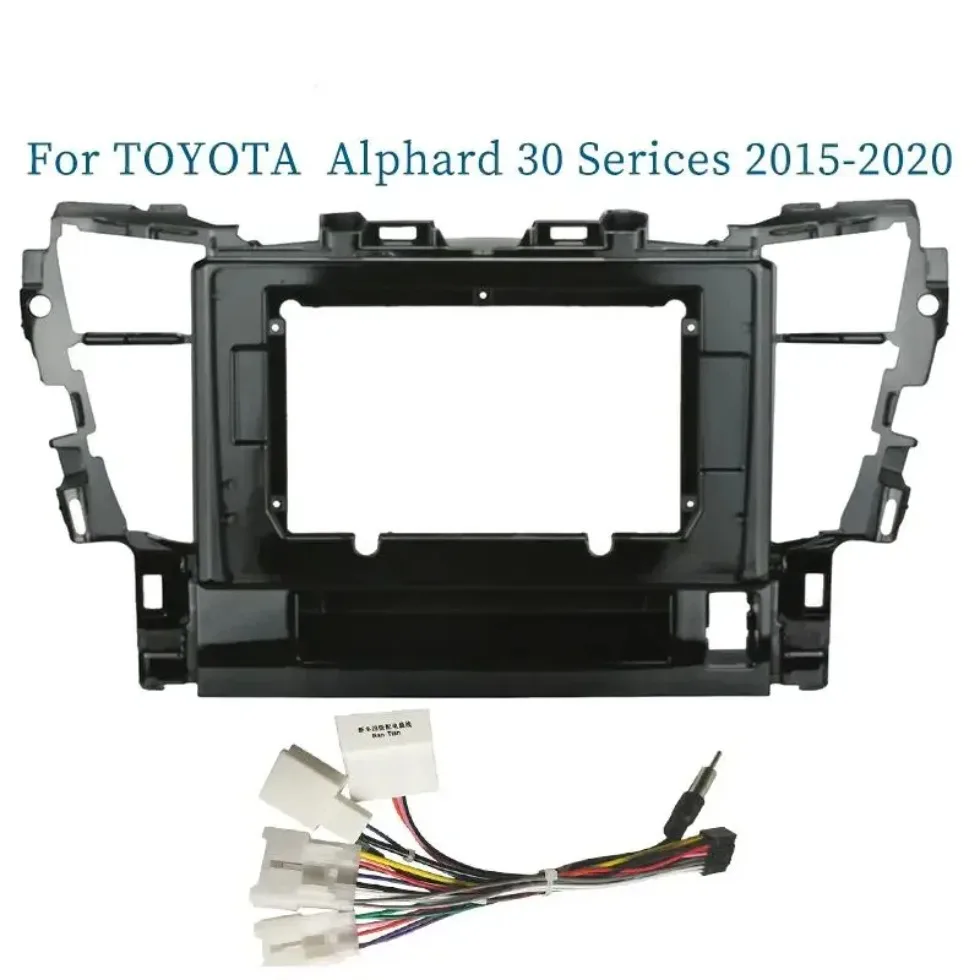 10 Inch Car Radio DVD Player Fascias Frame For Toyota Alphard 30 Serices Vellfire 2015-2020 Android Stereo Dashboard Face Plate