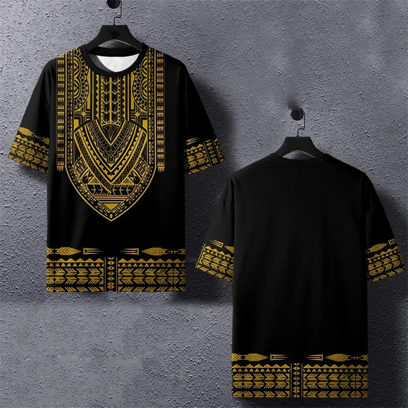 Summer Harajuku 3D Printed Ethnic African Dashiki Stripes T Shirt For Men Kid Fashion Streetwear Tee Shirts Unisex Mens Clothing