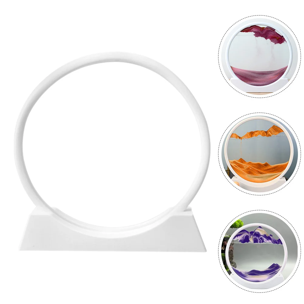 

Пластиковая DIY движущаяся песочная художественная фоторамка маленький пейзаж песочный художественная рамка для рисования офисное украшение дома