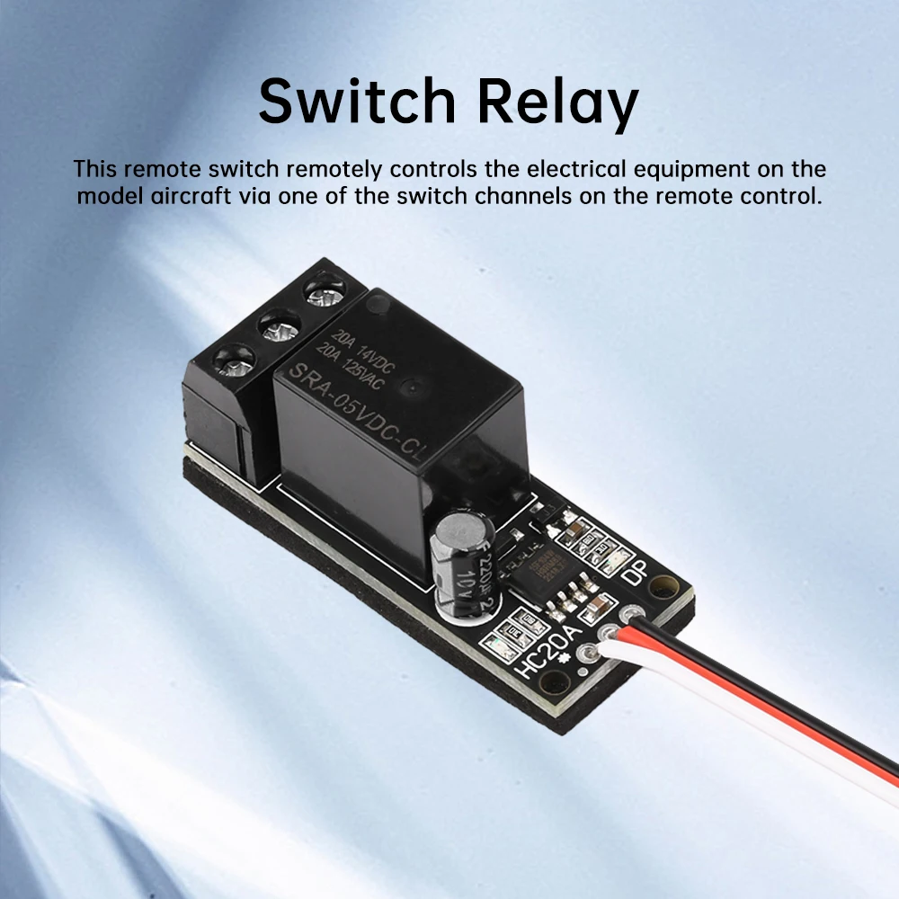 20A DC 5V-10V RC Air Model Switch Relay PWM Receiver Control Switch for Water Pump Light FPV Camera RC Boat RC Car Accessories