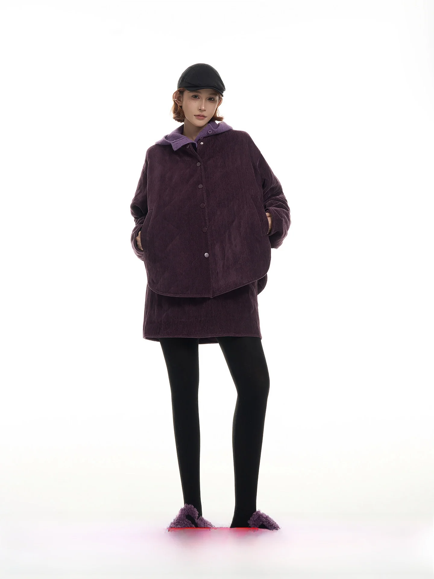 

Свободный длинный хлопковый жакет с круглым вырезом для женщин, стеганая верхняя одежда, осенне-зимний корейский теплый кардиган-комплект для похудения