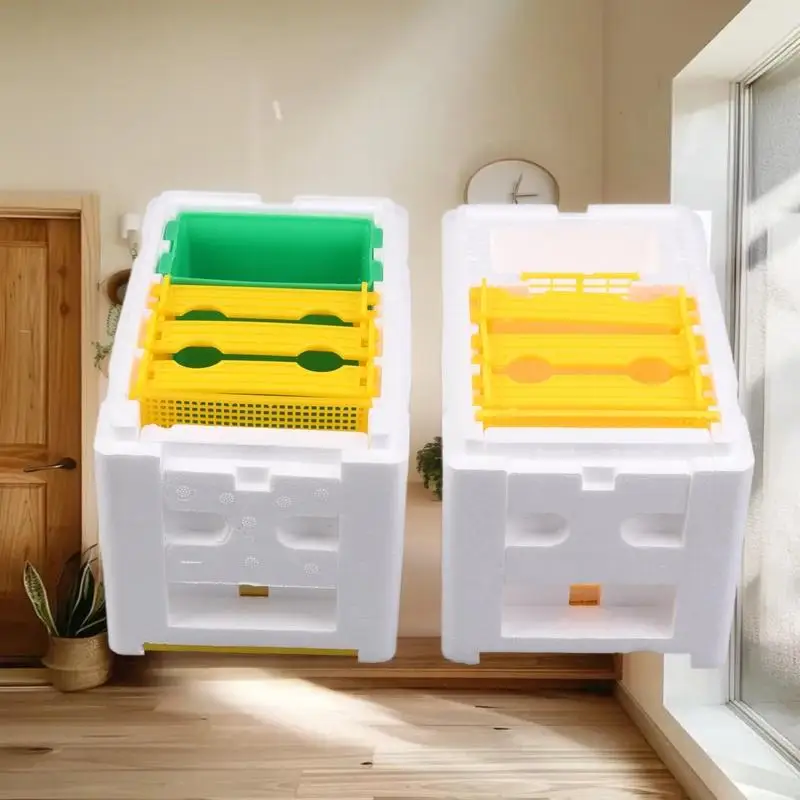 Queen Bee Breeding Box Bee Mating Box Foam Bee Hive Box Beekeeper Garden Pollination Breeding Case Beekeeping Equipment