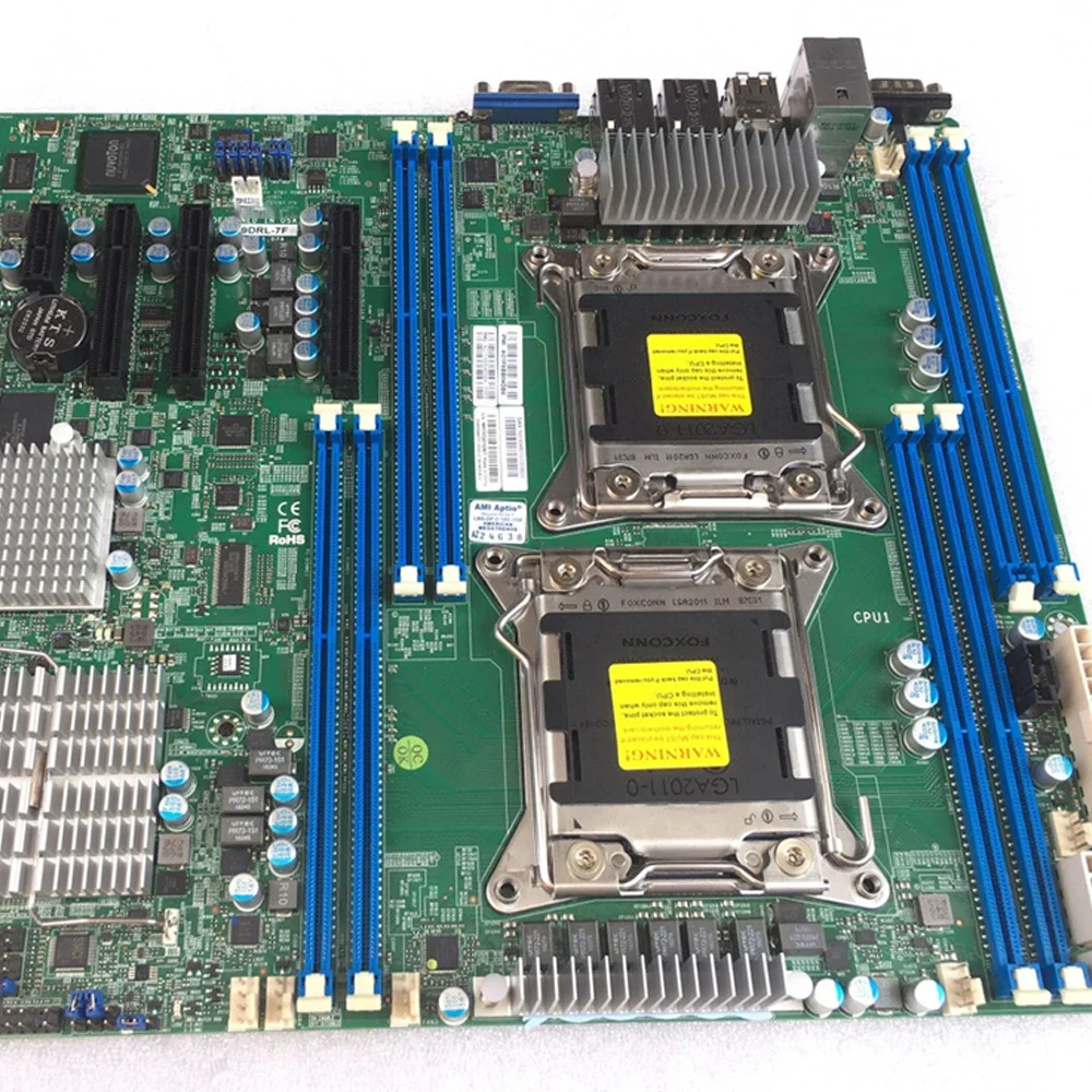 For Supermicro 2011-pin Dual-way Server Motherboard Support E5-2690 V2 CPU Perfect Test Before Shipment X9DRL-7F