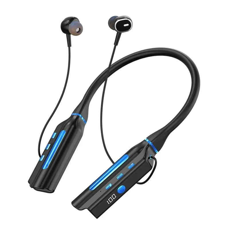 Neck neck type wireless bluetooth headset for noise reduction and high sound quality sports running