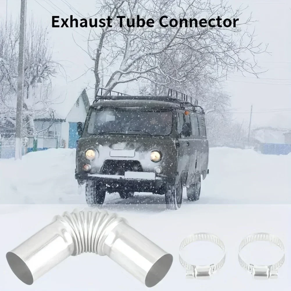 

Stainless Steel 13cm Exhaust Pipe Connector Elbow Tube Designed to Minimize Back Pressure and Enhance Engine Power