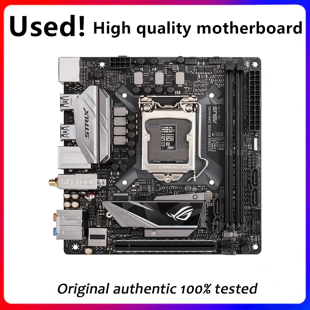 MINI ITX For Asus ROG STRIX B250I GAMING Original Used Desktop Intel B250 DDR4 Motherboard LGA 1151  i7/i5/i3 USB3.0 SATA3