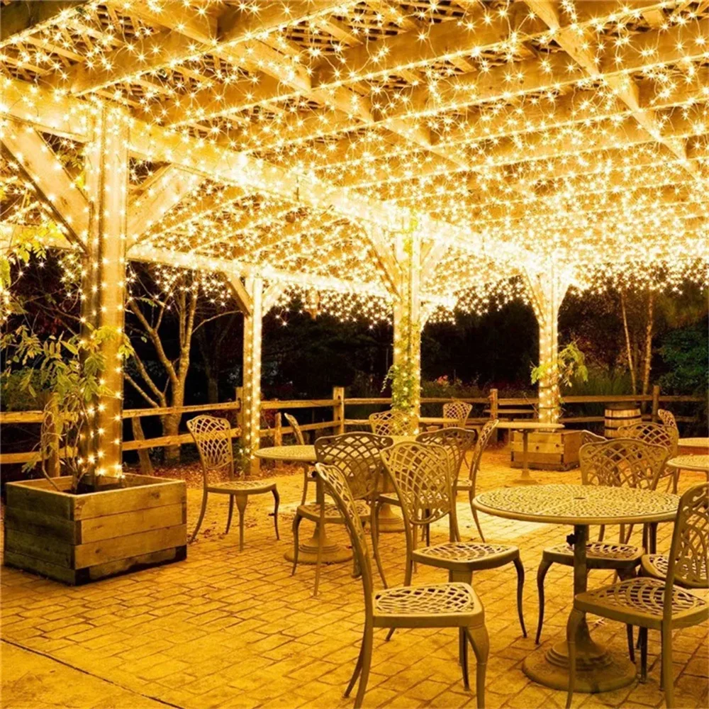 10M 100 LED String Light for Wedding Fairy Christmas Lights Outdoor Twinkle Christmas Tree Decoration Outdoor LED Christmas