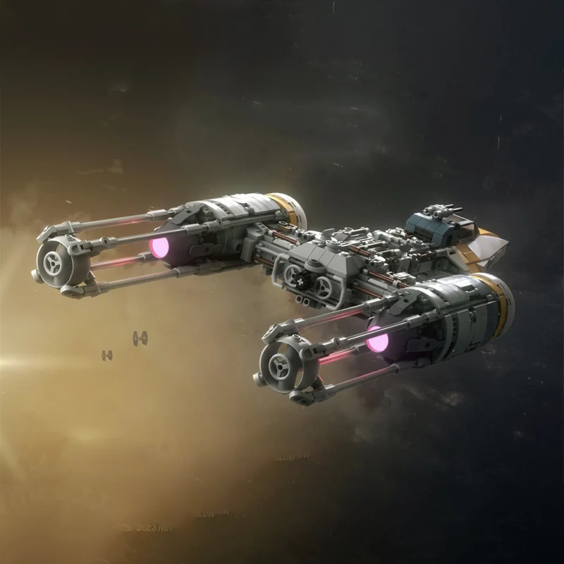 892pcs MOC PiXEL-DANs BTL-A4 YWING 골드 스쿼드론 DIY 빌딩 블록 건축 모델 최고의 선물