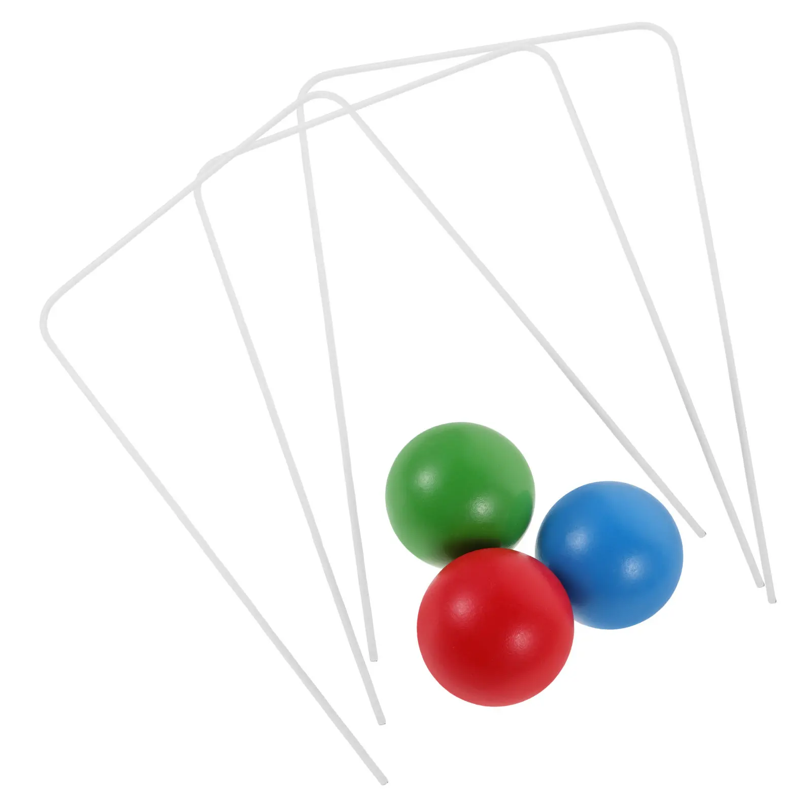 

1 Set Croquet Gates Wooden Garden Activity Kit Outdoor Sports Game Courtyard Lawn Play Equipment