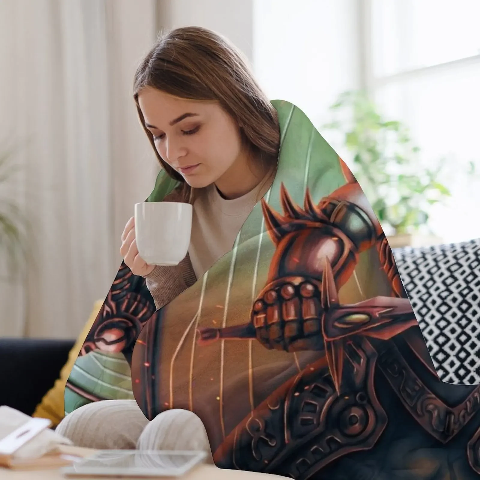 دارت فاير دراغون رمي بطانية رقيقة الشعر لطيف منقوشة على بطانيات الأريكة