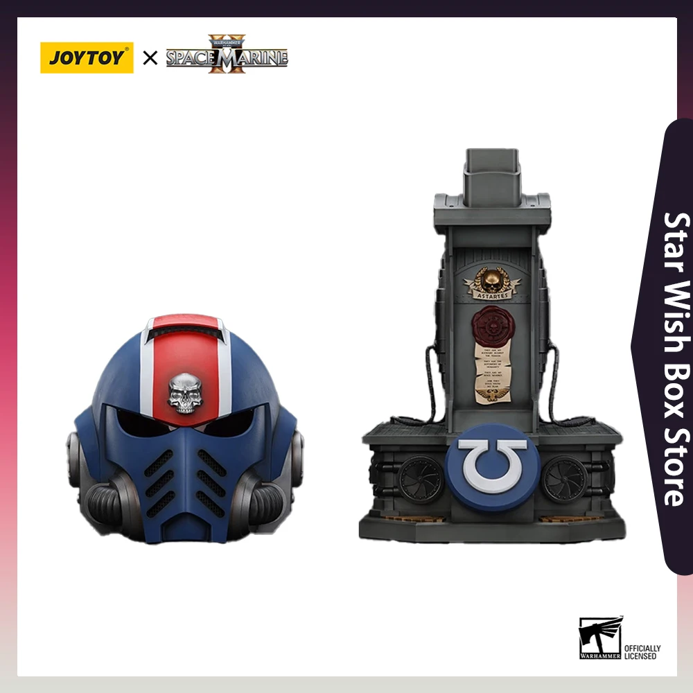 

JOYTOY Warhammer 40K Ultramarines Lieutenant Titus MKX Helmet 1/18 Action Figures Anime Figures Collection Model Toys Gifts