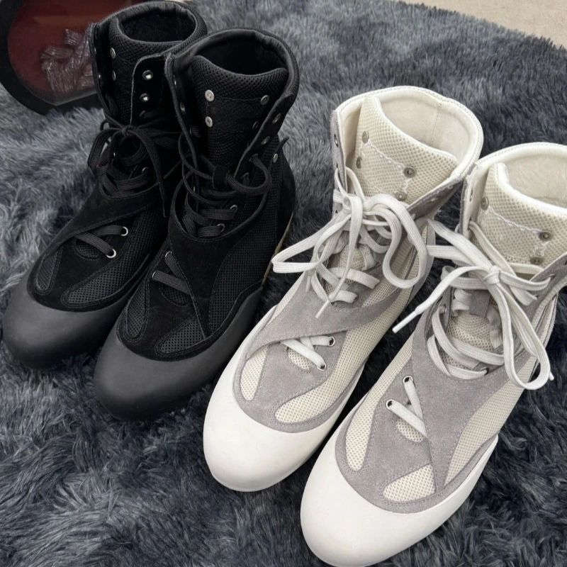 2026 New Trend Wrestling Boot Men Big Size 46 Boxing Shoes for Men Anti-Slip Men Fighting Shoes High Top Man Gym Training Shoe