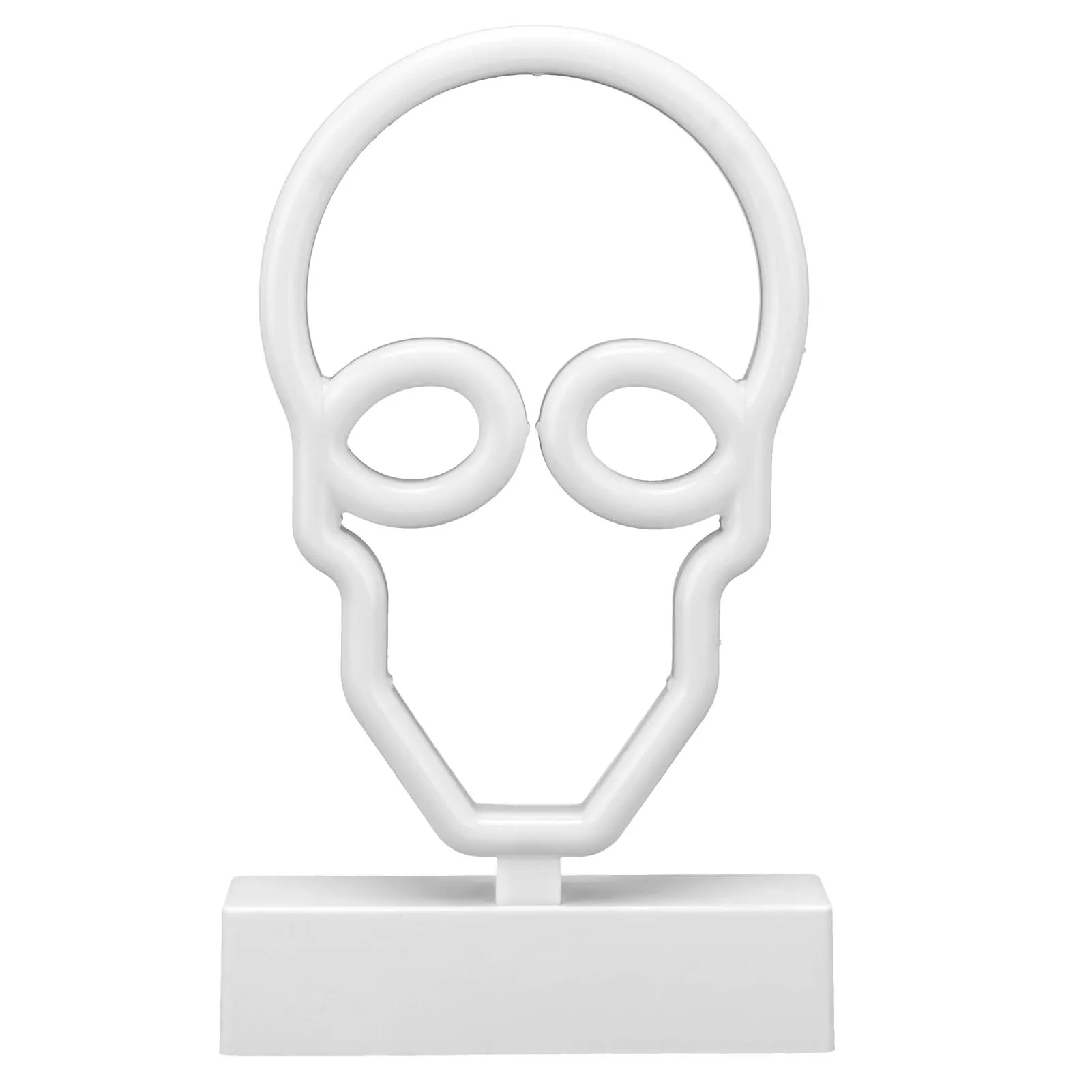 ZK30 Neonschilder Nachtlichter mit Standfuß Totenkopf Neon LED-Licht für Schlafzimmer Bar Wanddekoration
