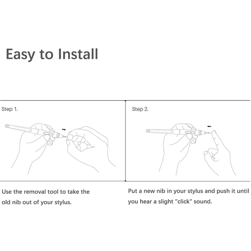 10 قطعة استبدال قلم القلم المناقير ل HUION PW100 PW201 القلم H610 Prov2 H640P H950P H1060P HS610 H1161 H320M HS64