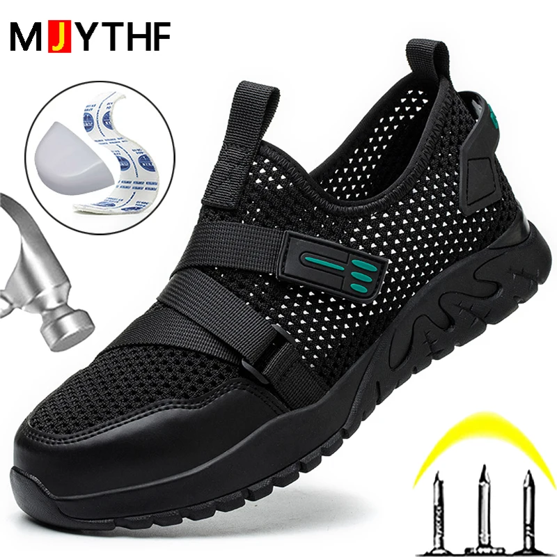 Summer Mesh Work Sneakers For Men Safety Shoes Composite Toe Insulating Shoes Anti Puncture And Anti Smashing Protective Shoes
