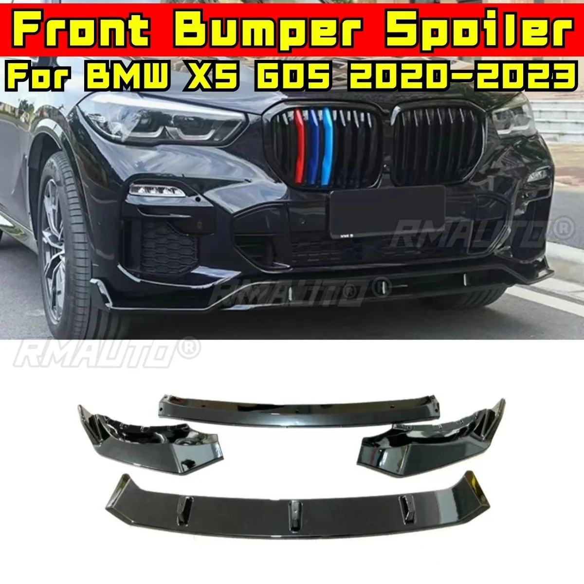 

Car Front Bumper Spoiler Lip Diffuser Modification Part For BMW X5 G05 2020-2023 Bumper Guard Protector Cover Car Accessories