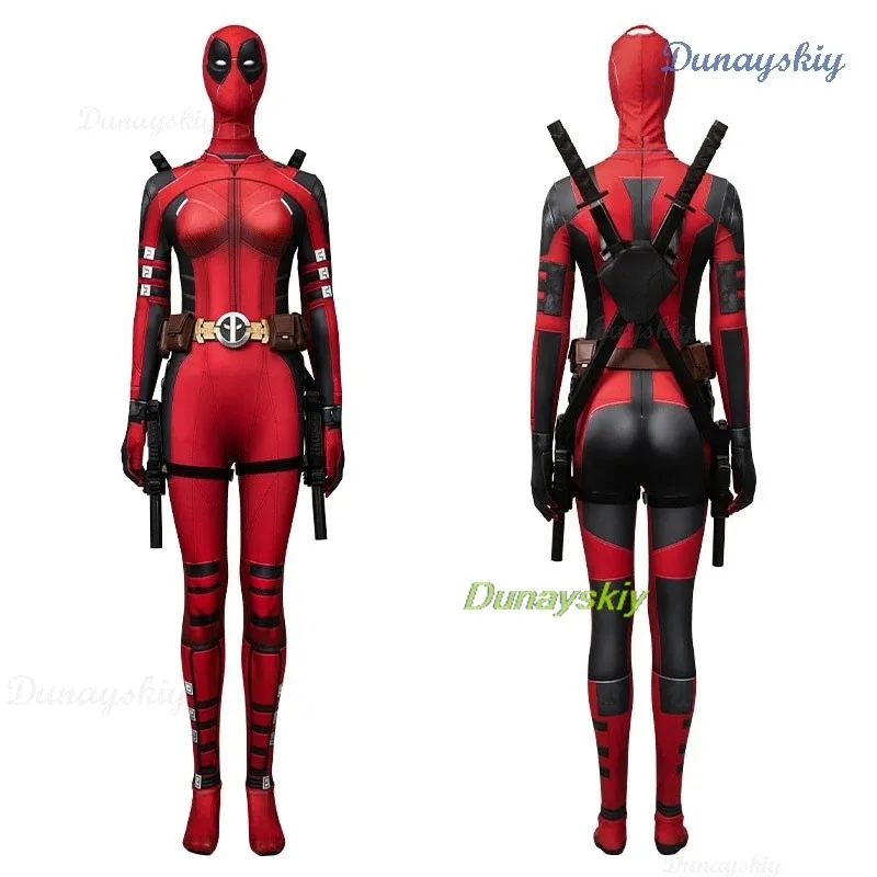 سيدة الميت تأثيري بذلة واد خارقة الجنس مبادلة بركة هالوين حفلة ديدبول قناع تأثيري حلي القبعات فيلم الإناث