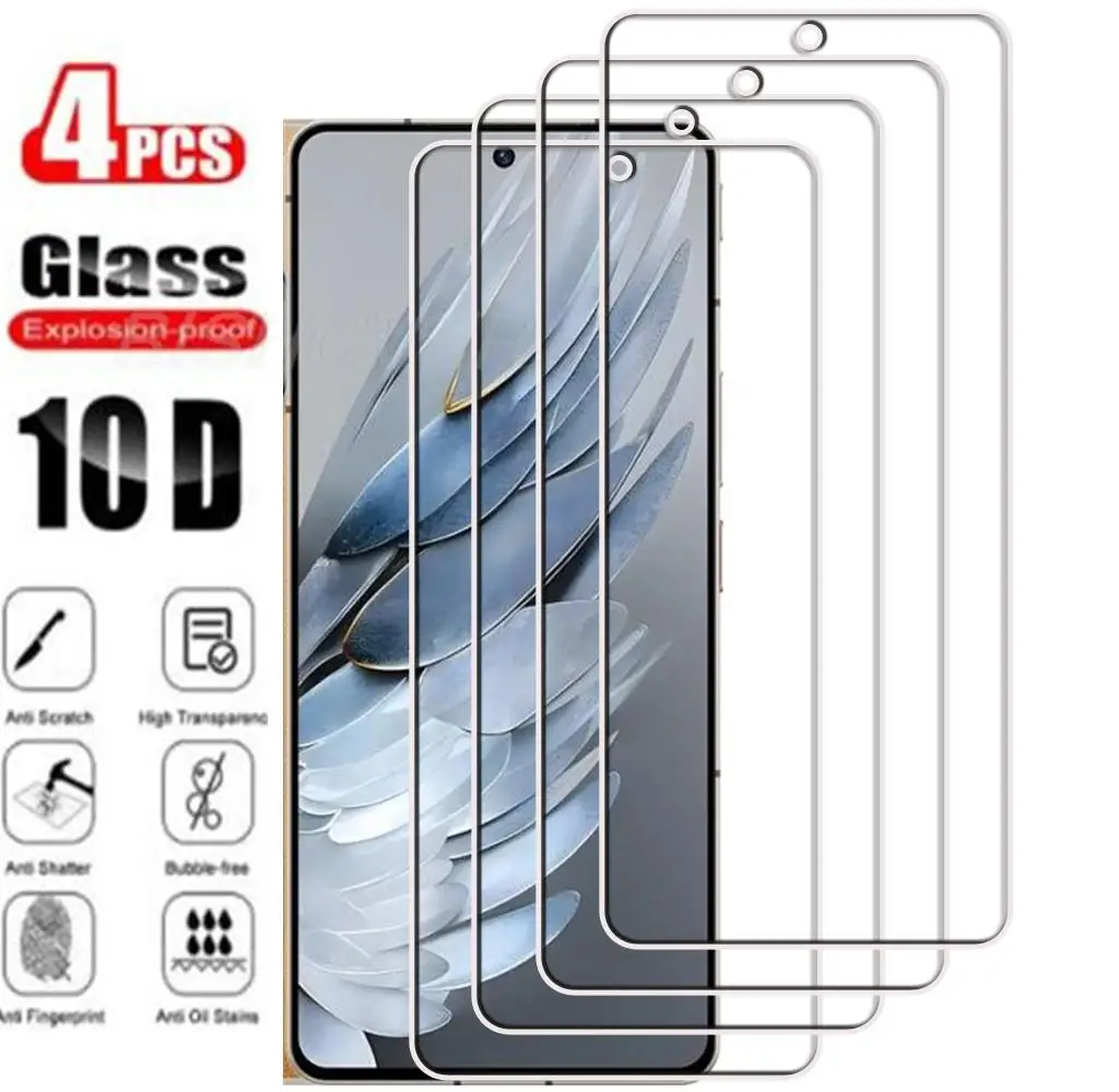 4Pcs Tempered Glass FOR ZTE Nubia Z50S Pro 6.78