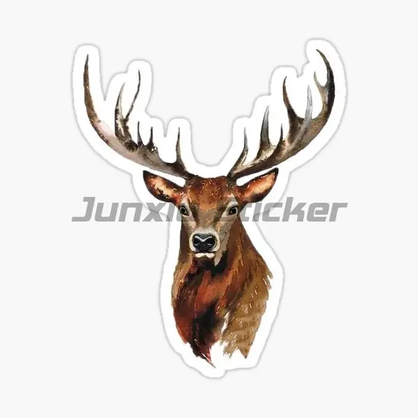 

Deer Head Car Stickers for Decorating Cars Rooms Wardrobes Desks Computers and Bicycles Car Accessories Accessories