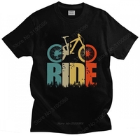 Retro Ride Your Mountain Bike T Shirt Men MTB Lover T-shirt Short Sleeved Print Cotton Tee Top Cyclists And Bikers Gift Clothing
