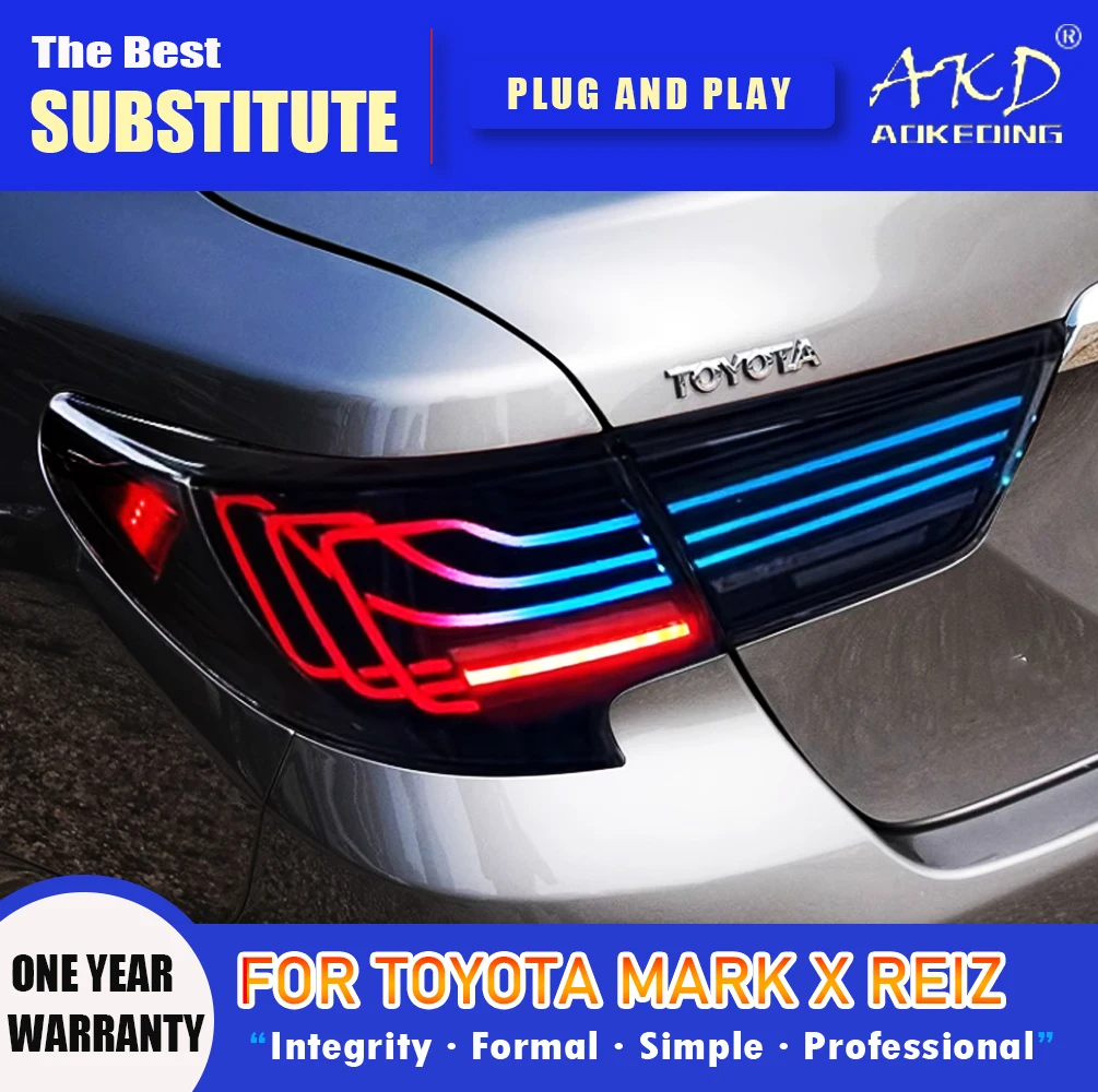 AKD Tail Lamp for Toyota Mark X LED Tail Light 2013-2017 Reiz Rear Fog Brake Turn Signal Automotive Accessories