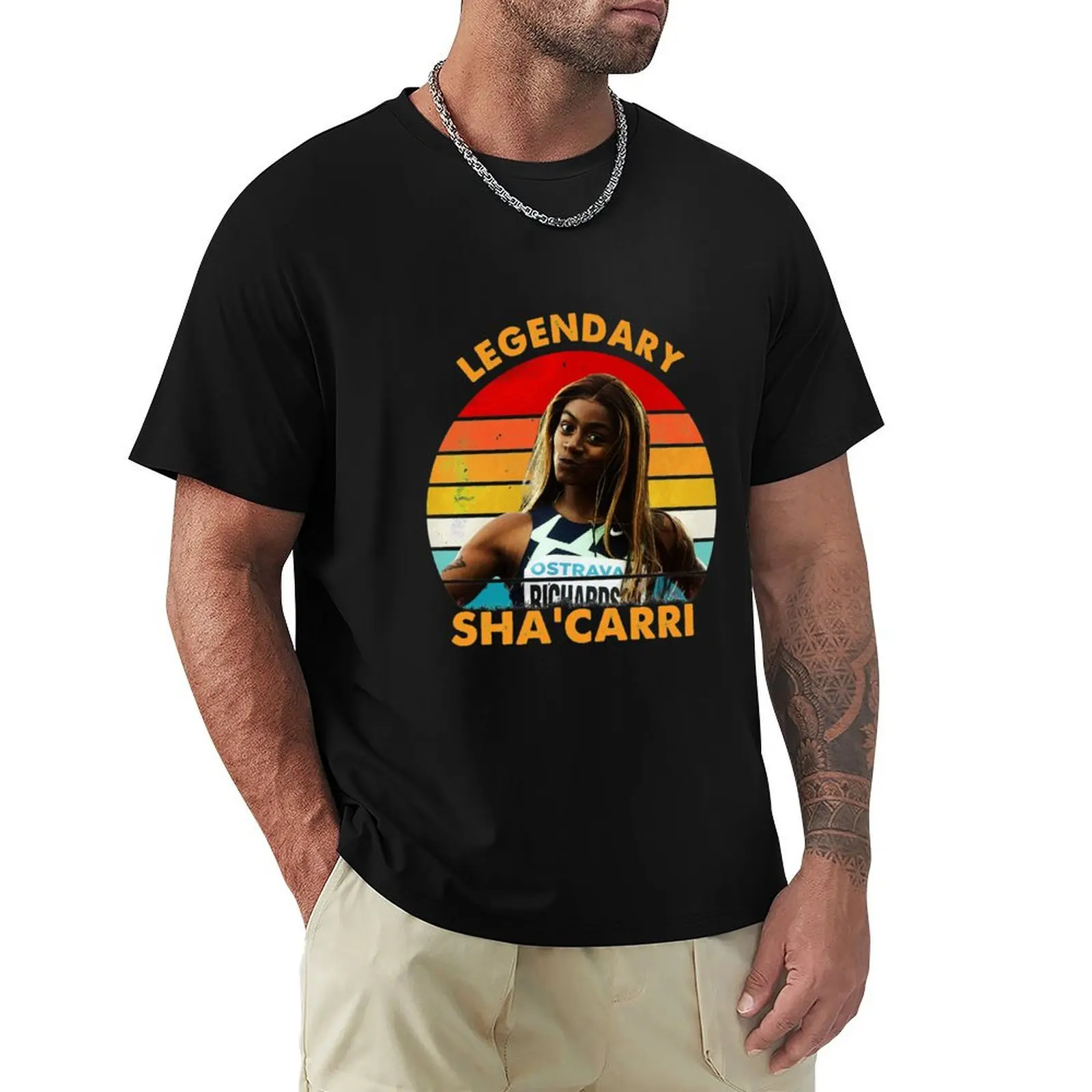 

Sha'Carri Richardson Track and Field USA T-Shirt anime clothes baggy shirts mens graphic t-shirts pack