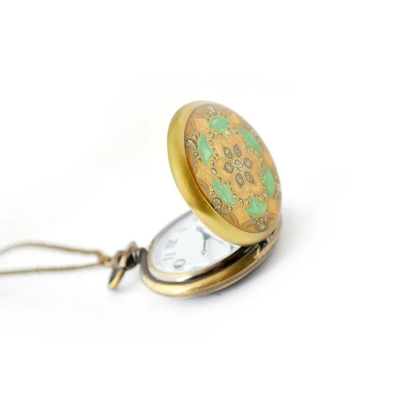 Pocket watch leisure belt diamond drop glue carved pocket watch ladies sweater chain leisure pocket watch chain