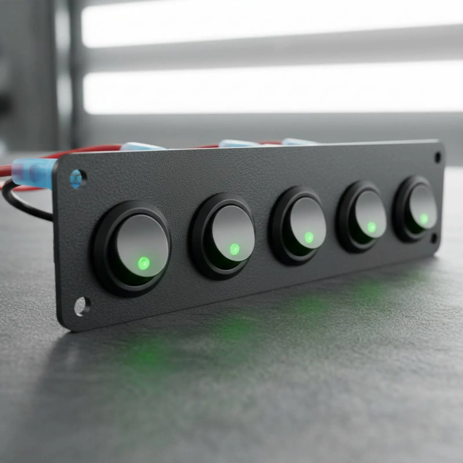 

Watercraft Boat Toggle Panel Universal Fit 12V 24V Toggle Toggle Panel Automotive Electronic Part Pre-Connected