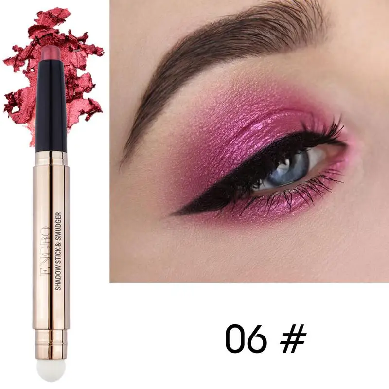 Juego de barras de sombra de ojos, 6 colores, barra de sombra de ojos resistente al agua, resaltador de sombra de ojos para maquillaje Natural, fiesta, niñas y mujeres