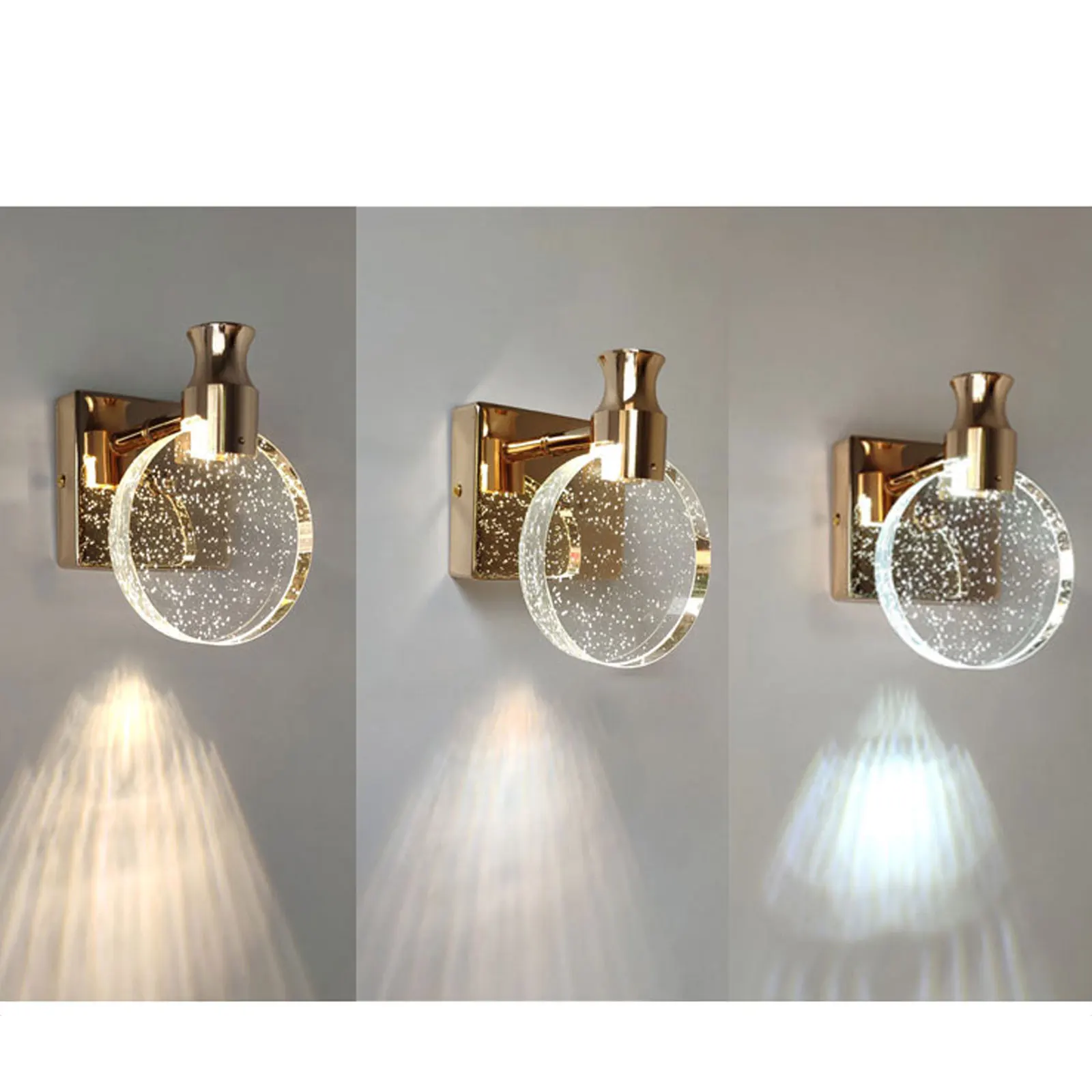 Moderne Luxus Kristall Wand lampe