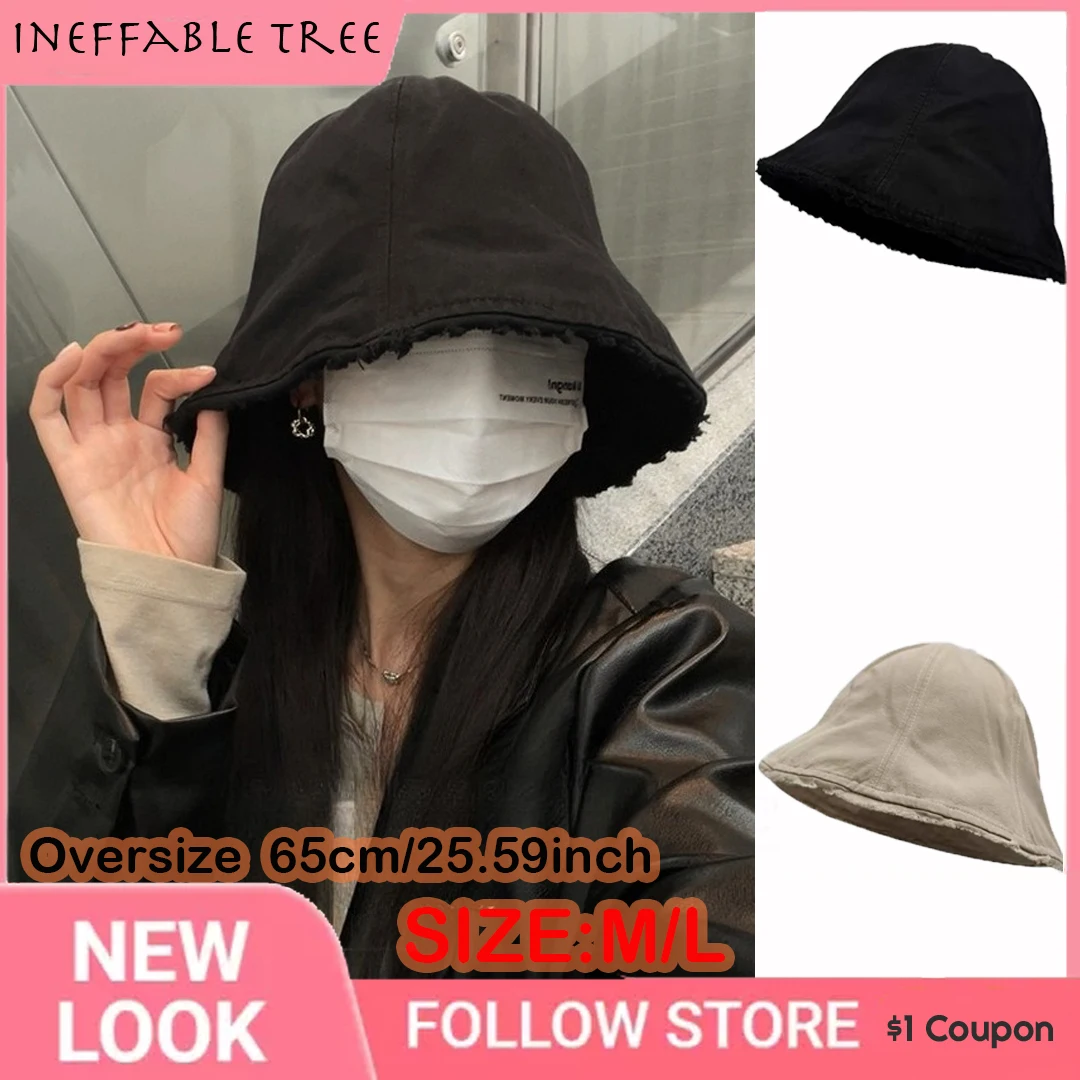 

Enlarged Deepening 65CM Sun Fisherman Hats for Wome Outdoor Beach Bucket Cap Summer Autumn Sunscreen Sun Visor Caps Bonnet