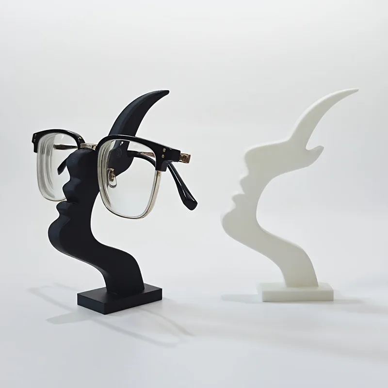 

Minimalist and Unique Curved Eyeglass Frame, Personalized Stand, Safe and Beautiful Storage, Bedside Table Decoration