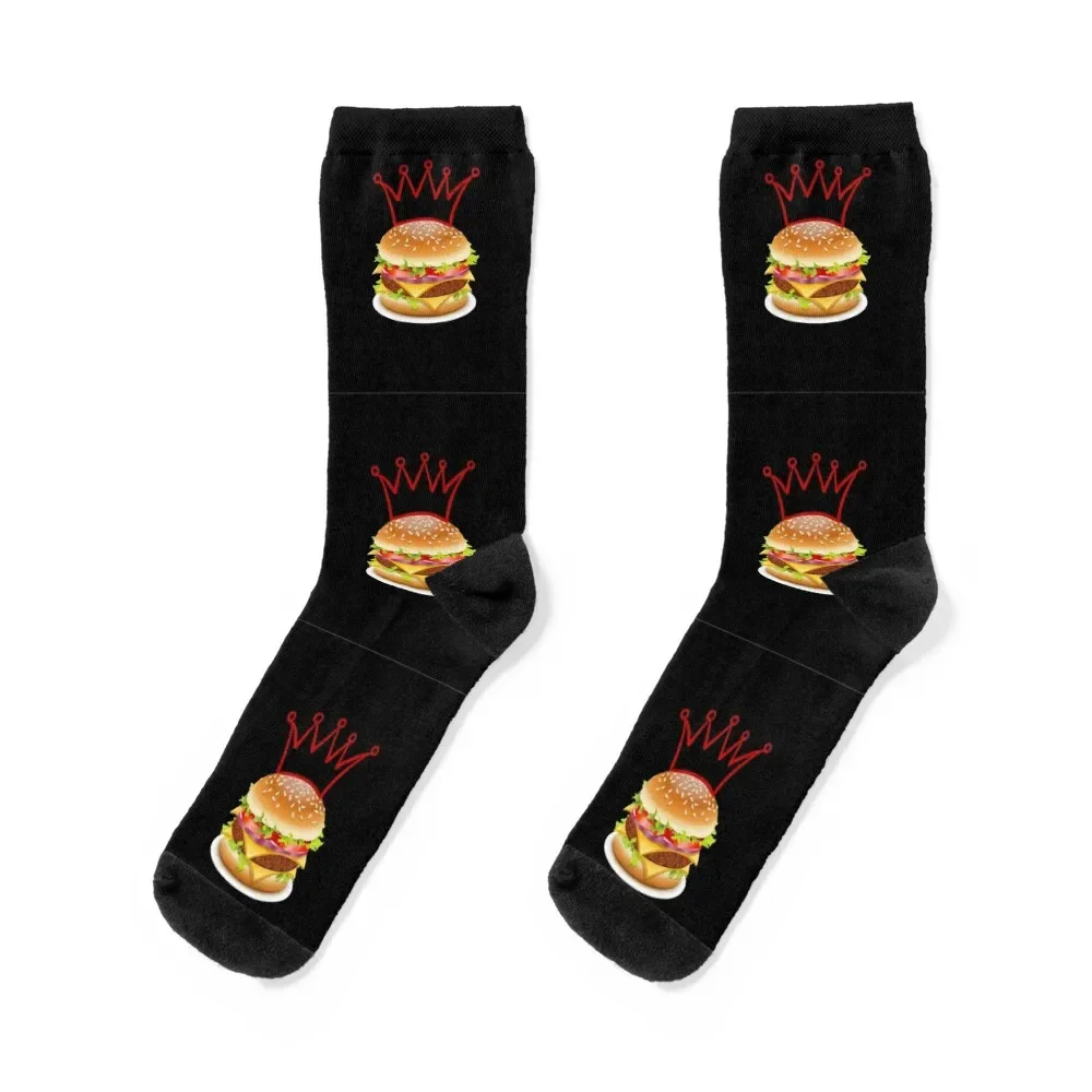 

Burger King Crown Dream Burger Socks Lots kids hip hop Climbing Socks For Girls Men's