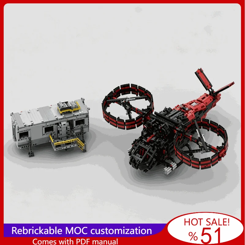 7183PCS Sci Fi Rescue Helicopter And Mobile Construction Crane Combined Model Building Blocks DIY Assembly Collection Gift Toy