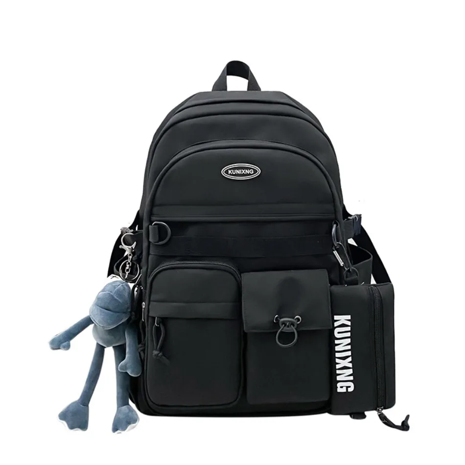 

Schoolbag men ins college wind junior high school and high school students workwear shoulder bag large capacity trend backpacks