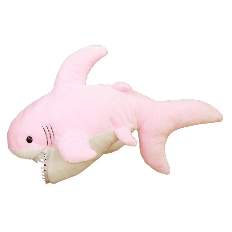 090B 35in Plush Toy Shark Super Size Cuddle for Doll Table Decoration Interactive Washable Sofa Ornament Kids Adults Gif