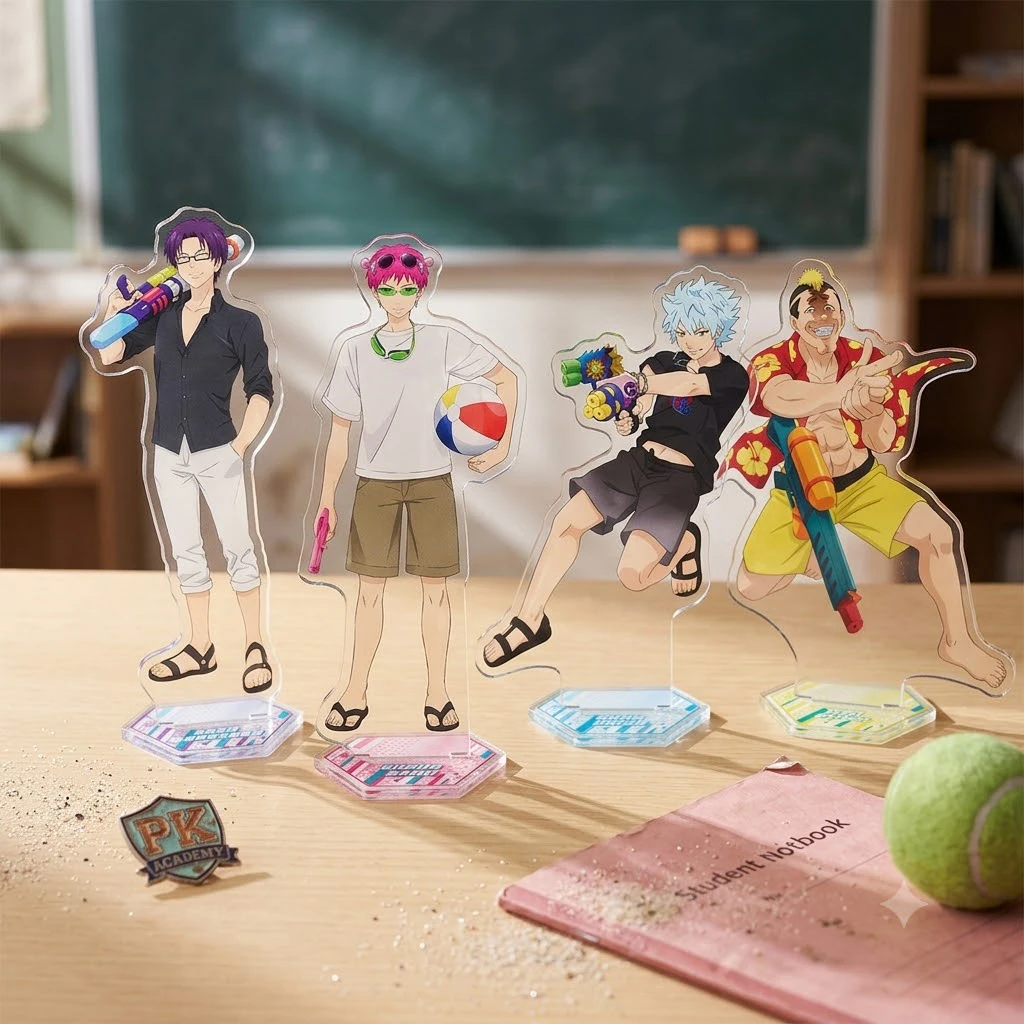 Hot Anime The Disastrous Life of Saiki K. 10th Acrylic Stand Figure Desktop Decoration Collectible Ornament Model Gift Keychai