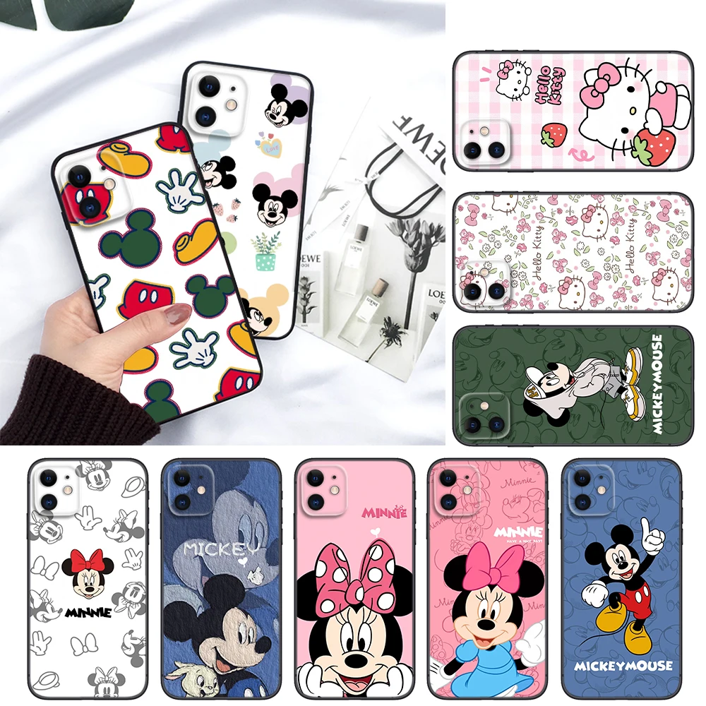 cartoon Mickey Mouse Soft Case for Huawei Y5P Y6P Y7A Y8P Y9A Y6 Y7 Y8S Y9S Y9 Nova 9 9I 4E 5T 7 Mate 10 Lite 20 Pro P30