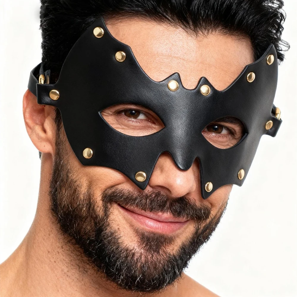 Erwachsene Fledermaus Form Auge Gesicht Maske Cosplay Frauen Männer Pu Leder Masken Halloween Maskerade Karneval Bar Dress Up Party Kostüm Requisiten