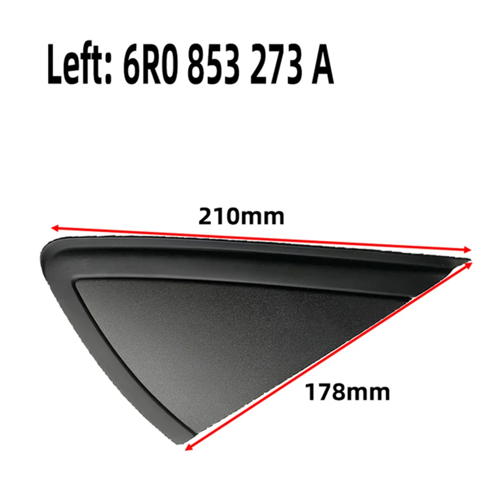 1Pc/1Pair Rearview Mirror Cover Exterior Wing Triangle Rear View Mirror Trim 6R0853273A 6R0853274A For VW Polo MK5 6R 2011-2018