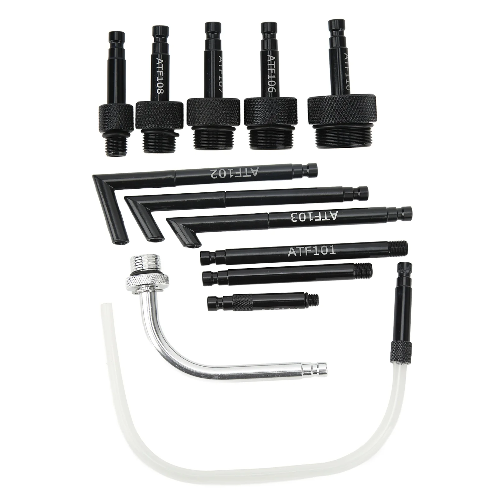 13 Pcs ATF Gearbox Filling Adapter Carbon Steel Transmission Oil Refill Fluid Pump Refilling Connector Tool