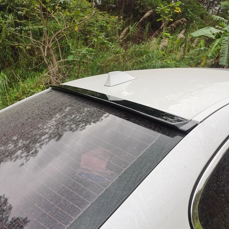For BMW F10 5 Series 528I 535I 550I Roof spoiler 2011 2012 2013 2014 2015 2016 2017 High quality ABS carbon fiber pattern