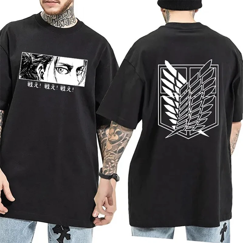 

Hot Anime Eye Print T Shirt Men's Women's Fashion Personality Round Neck Short Sleeve Summer Casual Cozy Tee Shirt